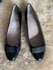 LADIES ARA BLACK SHINY SHOES